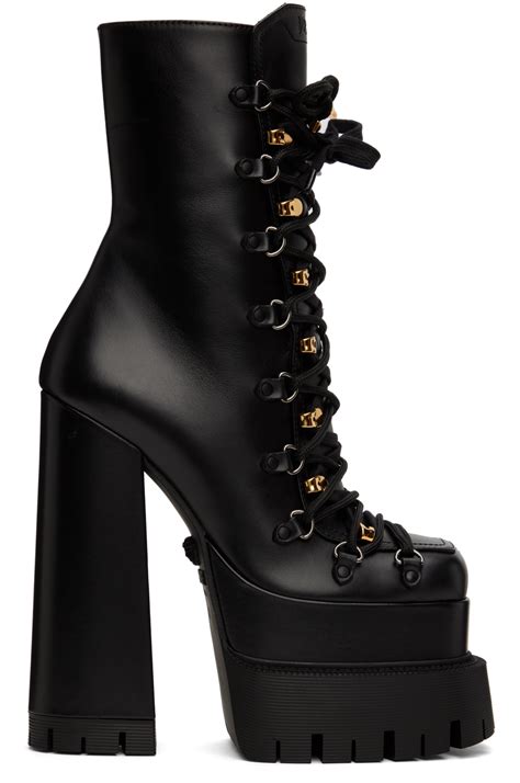 versace platform ankle boots|versace aevitas platform boots.